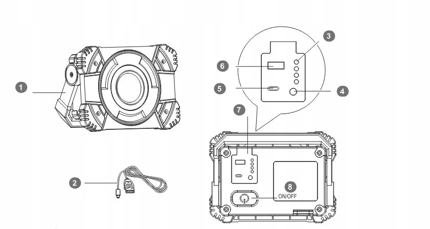 LED lemputė su akumuliatoriumi 10W