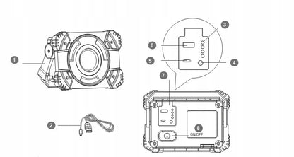 LED lemputė su akumuliatoriumi 10W
