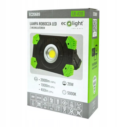 LED lemputė su akumuliatoriumi 10W