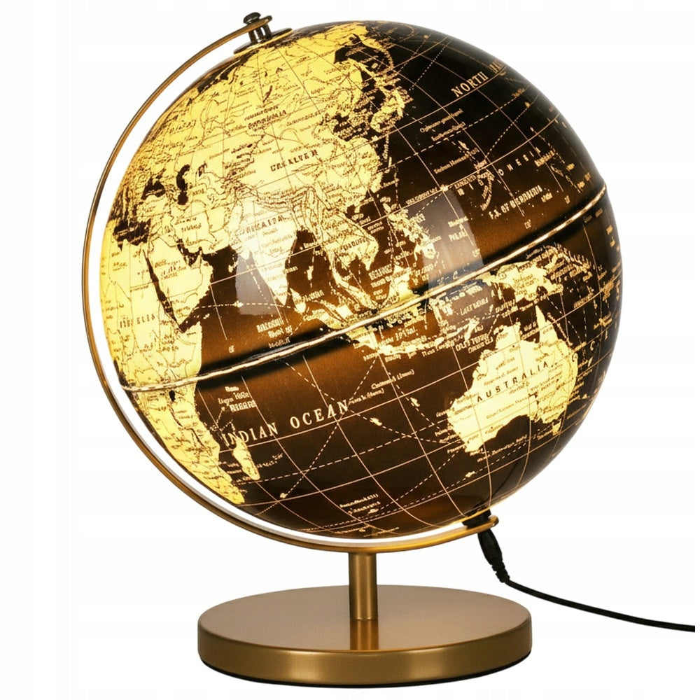 Šviečiantis gaublys – juodos ir auksinės spalvos