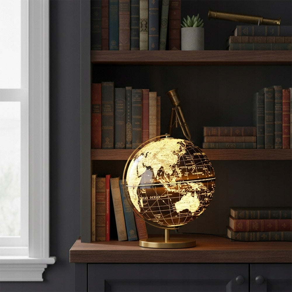 Šviečiantis gaublys – juodos ir auksinės spalvos