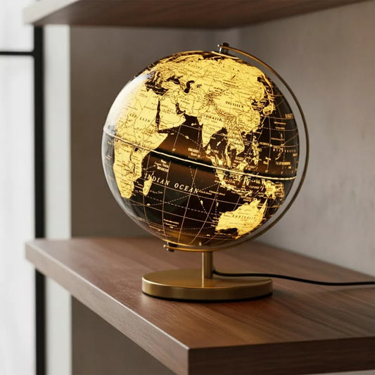 Šviečiantis gaublys – juodos ir auksinės spalvos