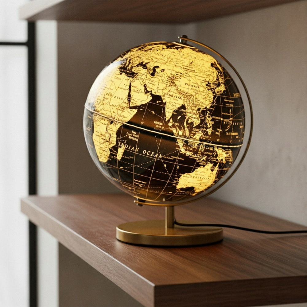 Šviečiantis gaublys – juodos ir auksinės spalvos