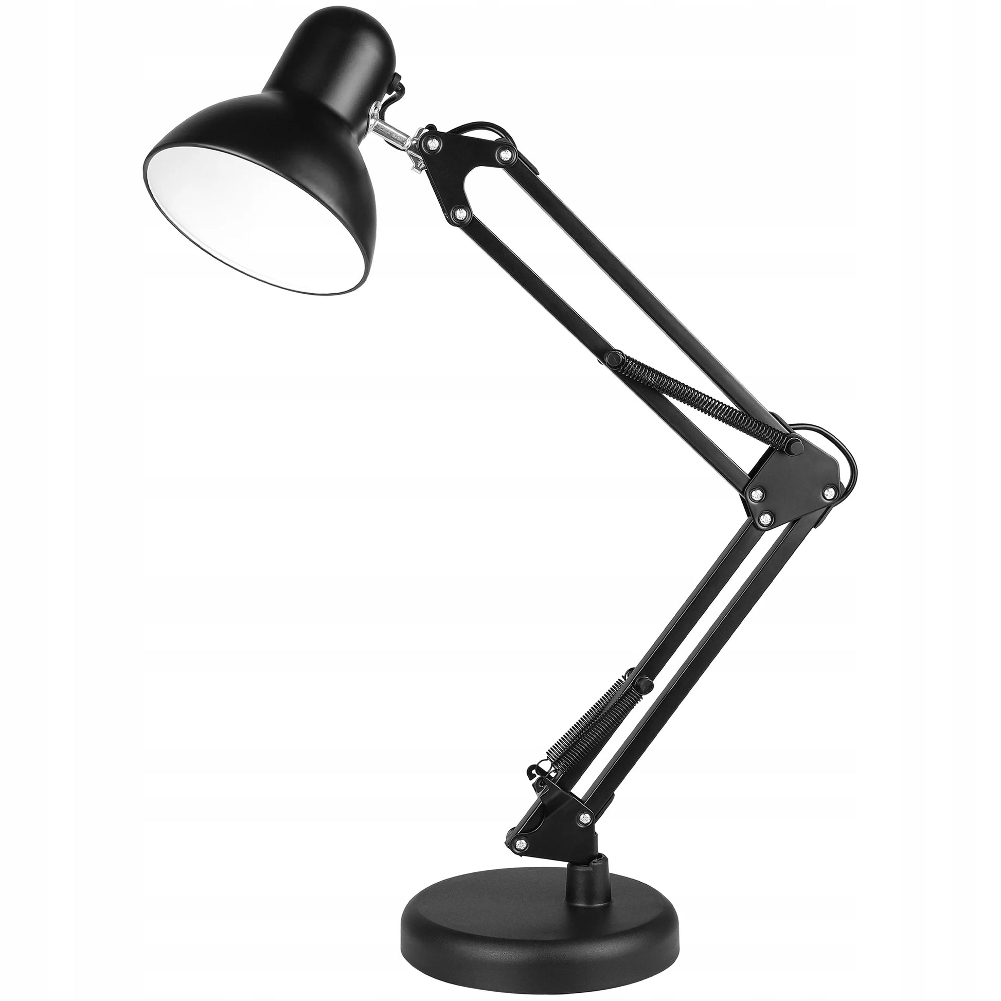 LED stalinė lempa, reguliuojama, juoda, su spaustuku