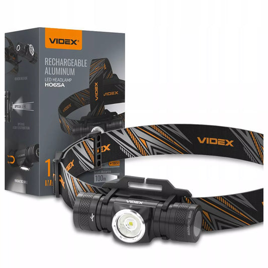 Galinga LED priekinė žibintuvėlė, 6 režimai, 10W, 1200lm, IP68 VIDEX