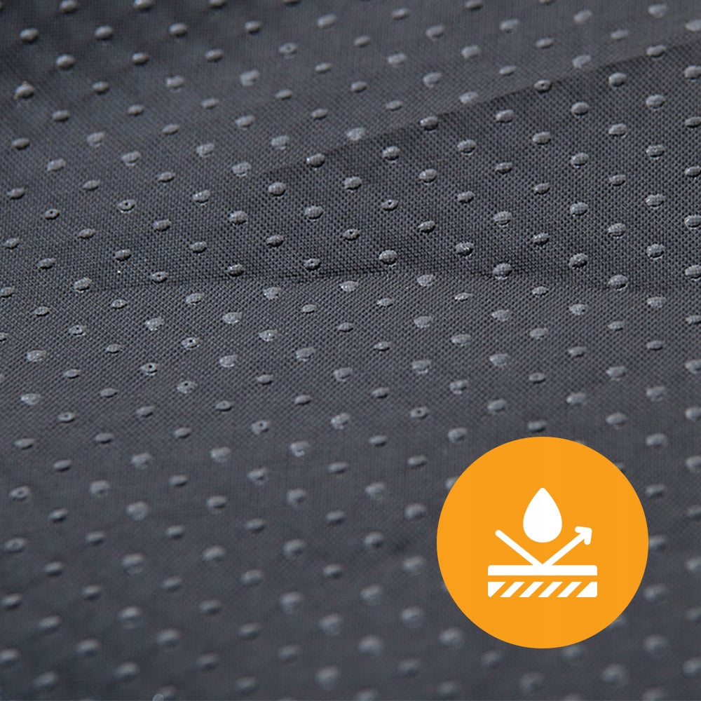 Minkštas šunų ir kačių guolis, pliušinė apvali pilka pagalvėlė, čiužinys 60x60cm L