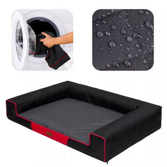 Šuns guolis, XXL 118x78 cm, Atsparus vandeniui, Nuimamas užvalkalas