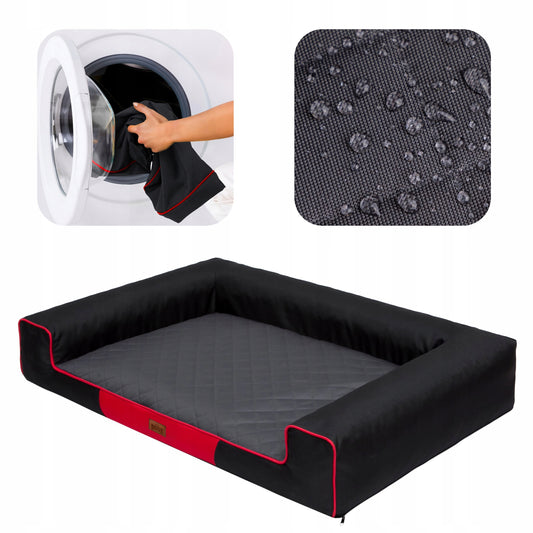 Šuns guolis, XXL 118x78 cm, Atsparus vandeniui, Nuimamas užvalkalas