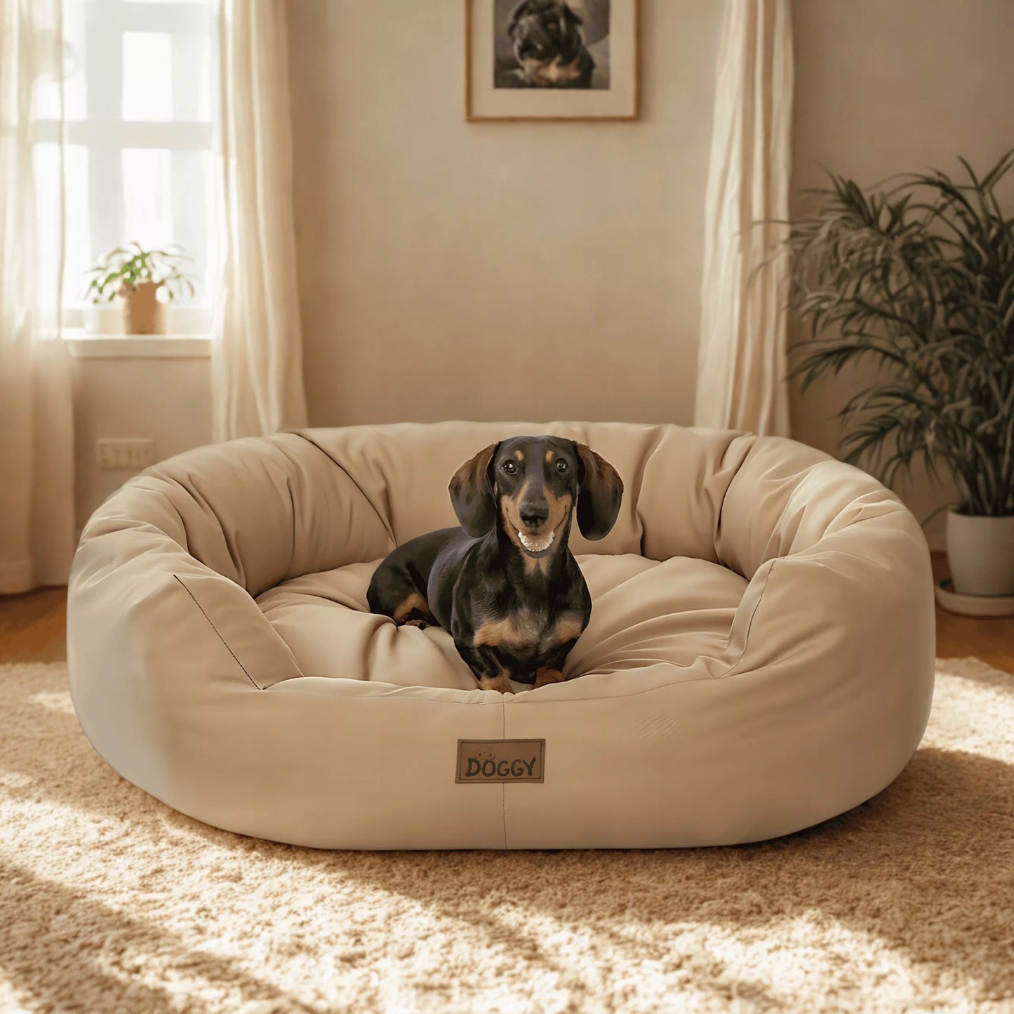Šunų guolis - Lovelė vidutinio dydžio šuniui 94x75 cm - Nuimamas čiužinys