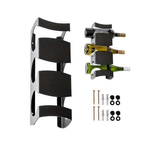 Loft Industrial metalinis vyno stovas (3 bot.)