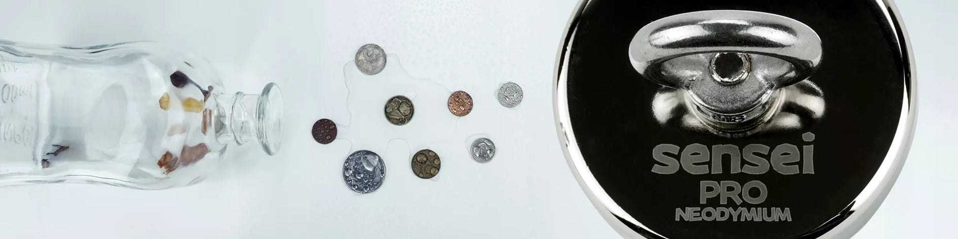 NEODIMIO MAGNETAS 110 kg vandens paieškai ir žvejybai, N52 rinkinys su 25 m virve