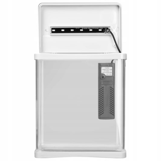 MAŽAS AKVARIUMAS SU ĮRANGA FILTRAS SU AERATORIUMI + APŠVIETIMAS 3L