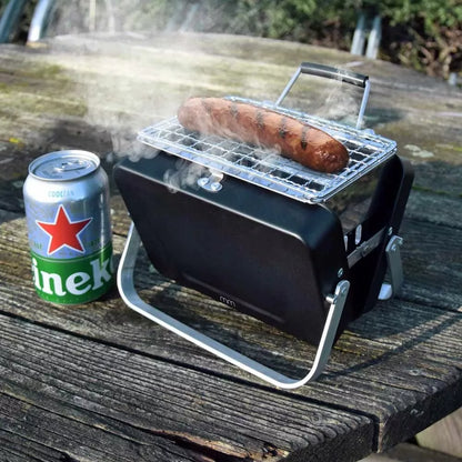 MAŁY GRILL OGRODOWY TURYSTYCZNY PRZENOŚNY WĘGLOWY KEMPINGOWY + LAGAMINAS