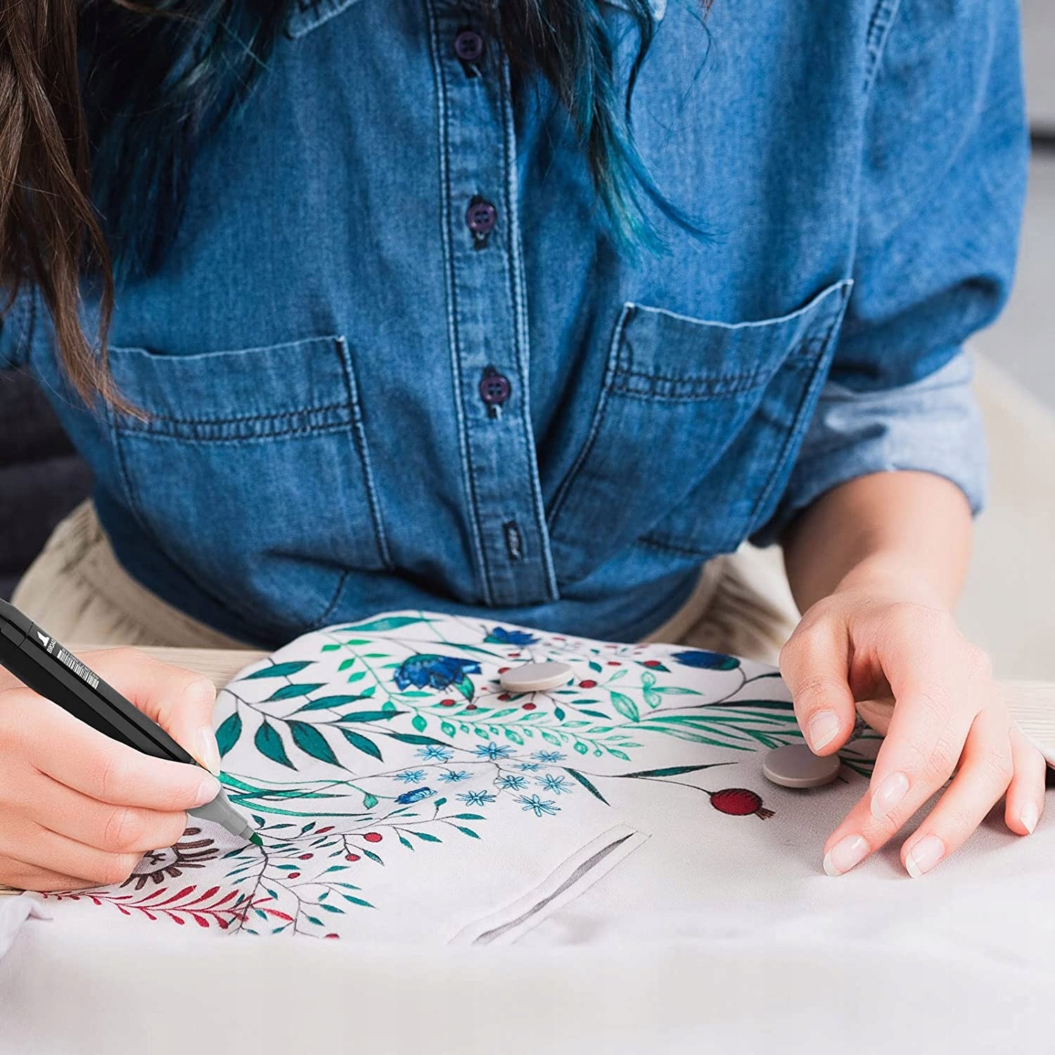 Alkoholiniai markeriai 168 vnt. Dvipusiai Pro markeriai + krepšys