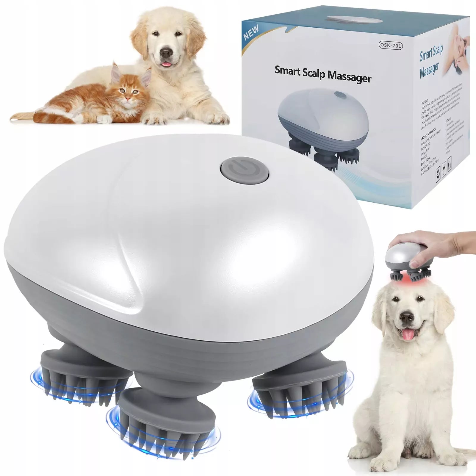 Elektrinis galvos masažuoklis – poilsis ir atsipalaidavimas