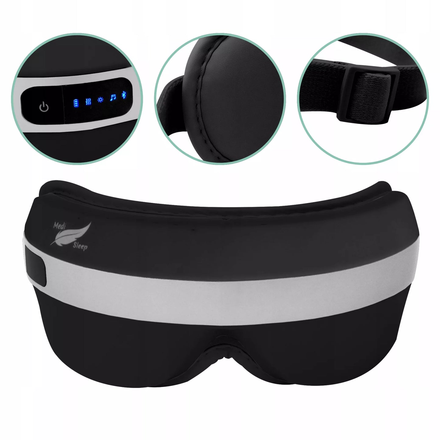 Veido ir akių masažuoklis su šildymu, 4 režimai, Bluetooth