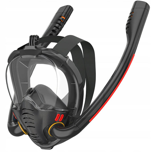 RETOO visą veidą dengianti nardymo kaukė su kvėpavimo vamzdeliu ir laikikliu kamerai SR256