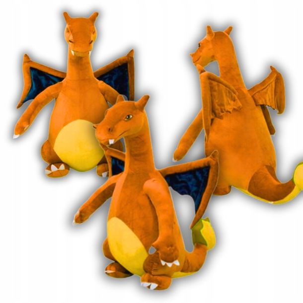 Pliušinis žaislas POKEMON CHARIZARD Oranžinis drakonas vaikams 30cm