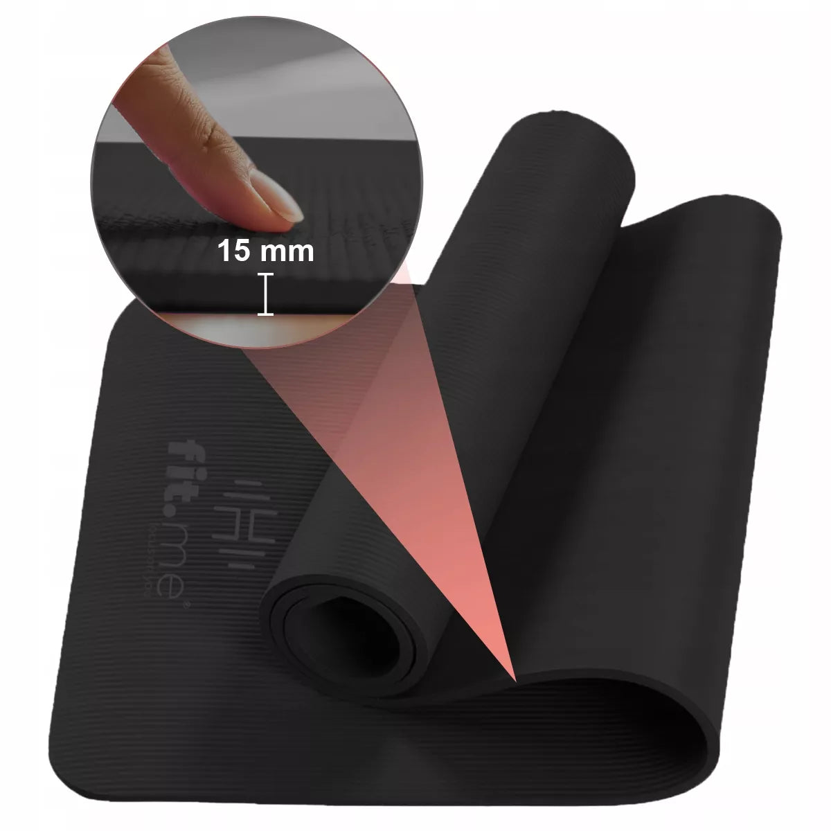 Jogos ir fitneso kilimėlis – 1,5 cm storio, minkštas