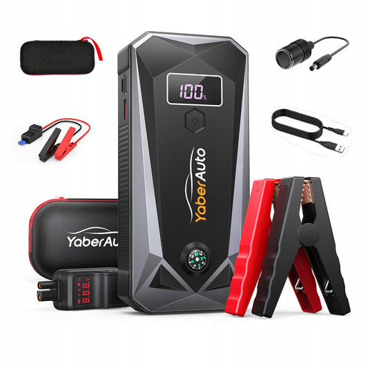 Itin galingas automobilio užvedimo įkroviklis / paleidimo įrenginys 26800mAh 4000A