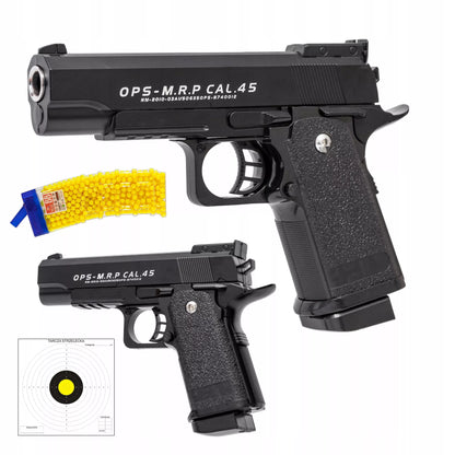 METALINIS PILSTOLAS PLASTIKINIAMS KAMUOLIUKAMS KOPIJA COLT METAL + 800 KAMUOLIUKŲ