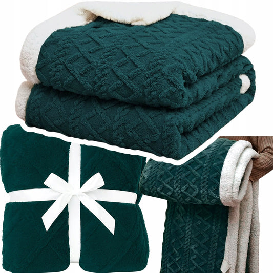 Minkštas storas pledas / avies kailio imitacija 160x220 cm