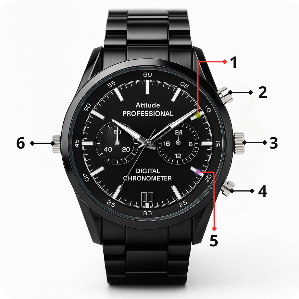 Išmanus laikrodis su mini kamera, diktofonu ir judesio jutikliu