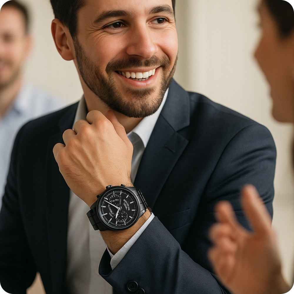 Išmanus laikrodis su mini kamera, diktofonu ir judesio jutikliu