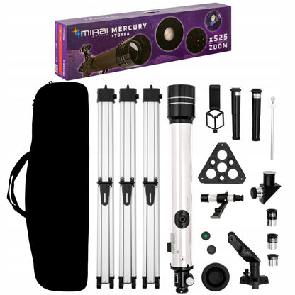 MIRAI OPTICS Profesionalus Refrakcinis Astronominis Teleskopas Su Zoom Filtrais