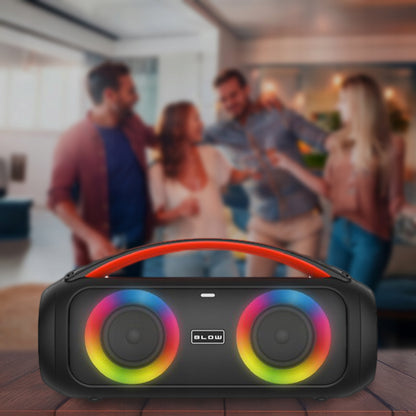 Galingas Bluetooth garsiakalbis Nešiojamas Boombox su mikrofonu, nuotolinio valdymo pulteliu, USB, SD, FM, KARAOKE