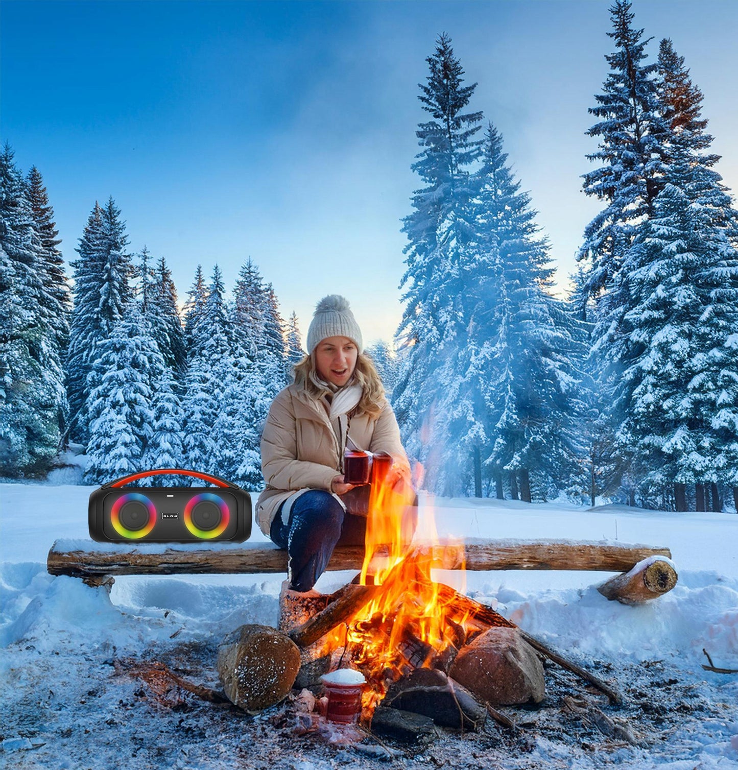 Galingas Bluetooth garsiakalbis Nešiojamas Boombox su mikrofonu, nuotolinio valdymo pulteliu, USB, SD, FM, KARAOKE