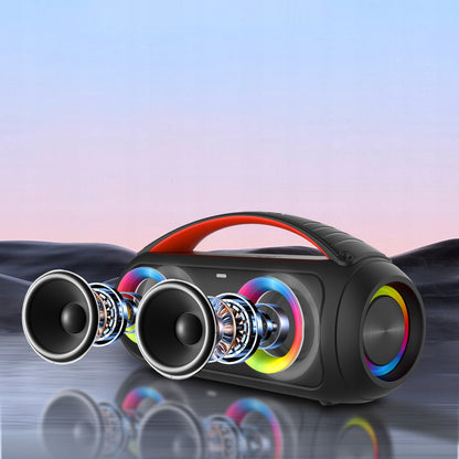 Galingas Bluetooth garsiakalbis Nešiojamas Boombox su mikrofonu, nuotolinio valdymo pulteliu, USB, SD, FM, KARAOKE