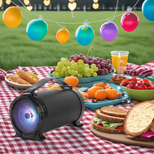 Galingas Bluetooth garsiakalbis USB SD AUX Nešiojamas FM radijas Boombox Sistema Bazooka