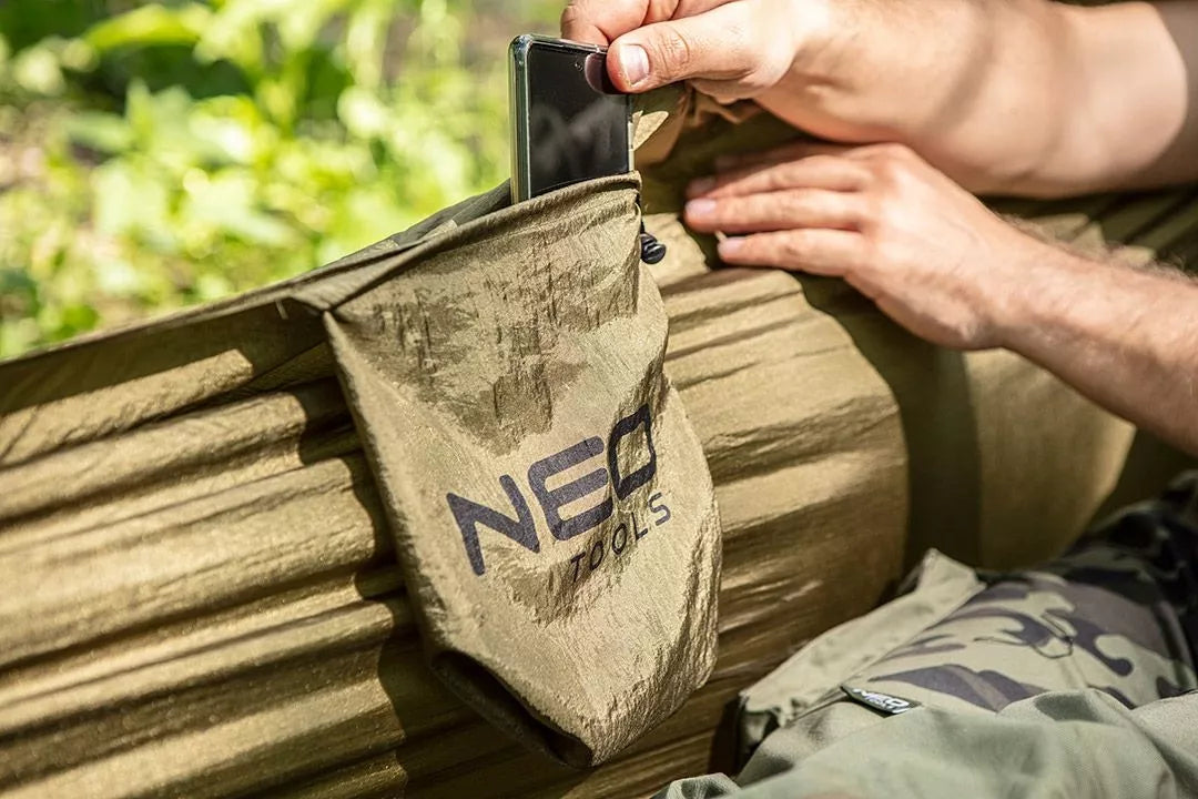 STIPRUS HAMAKAS 200KG SODUI SURVIVALINIS TURISTINIS NEO TOOLS