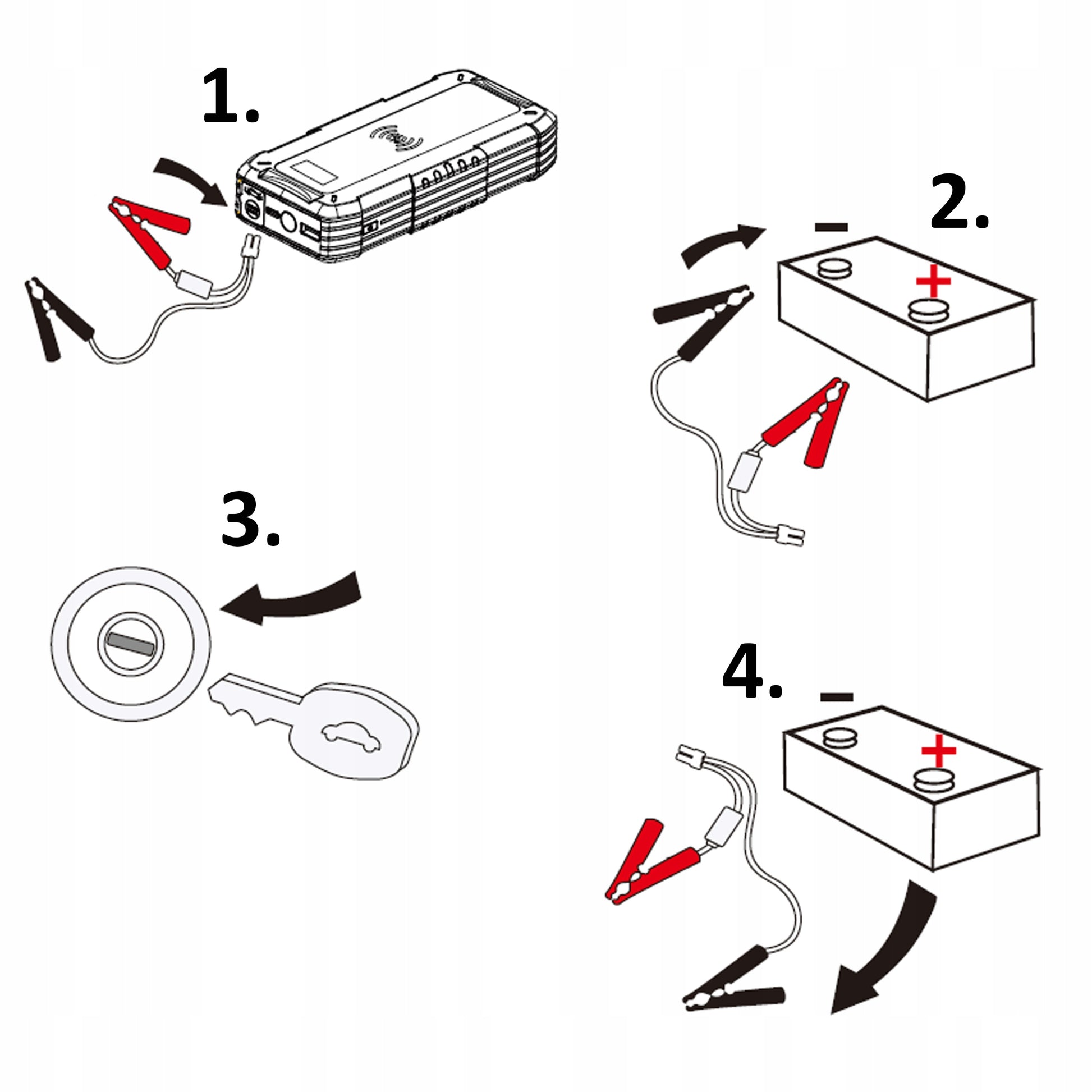 Galingas startuolis 2000A, Powerbank, LED, Užvedimo įrenginys 12000mAh