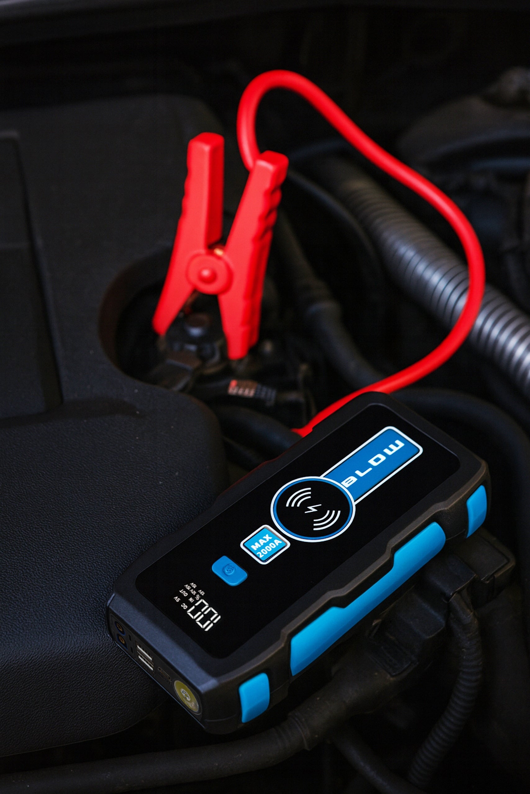 Galingas startuolis 2000A, Powerbank, LED, Užvedimo įrenginys 12000mAh