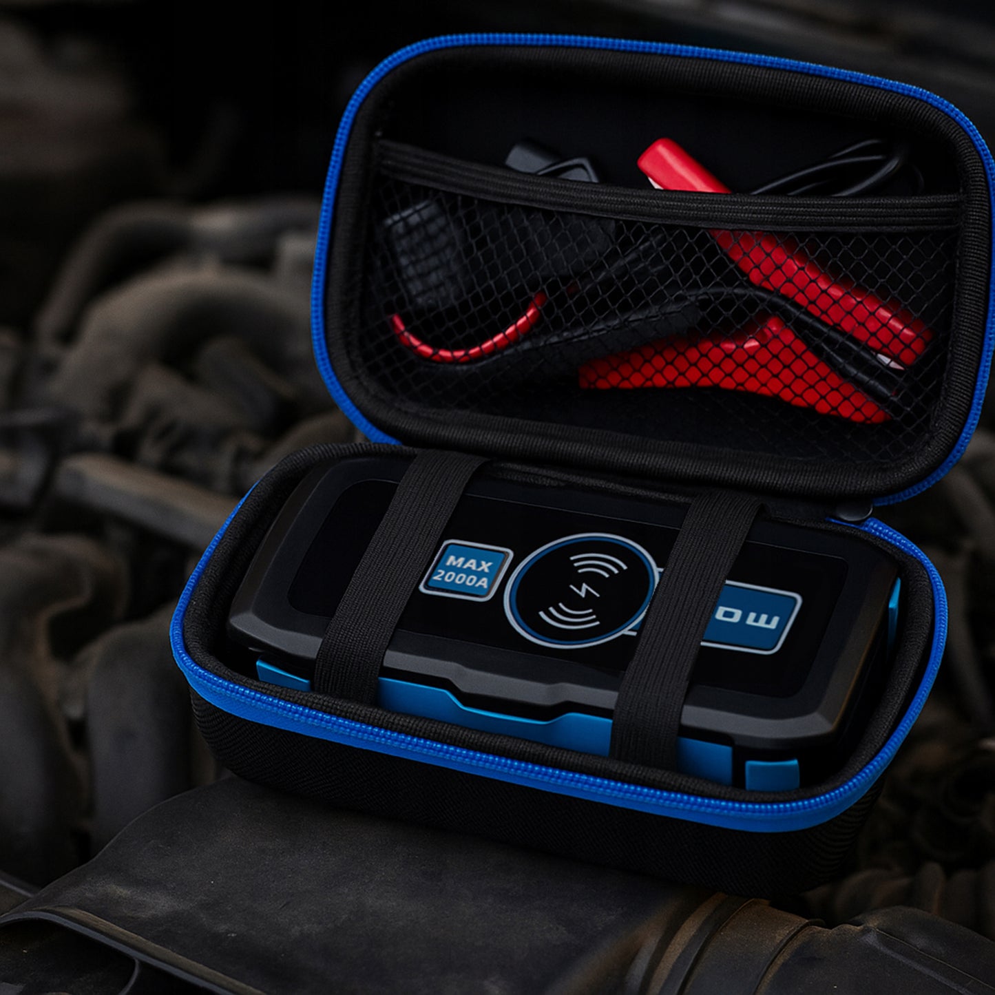 Galingas startuolis 2000A, Powerbank, LED, Užvedimo įrenginys 12000mAh