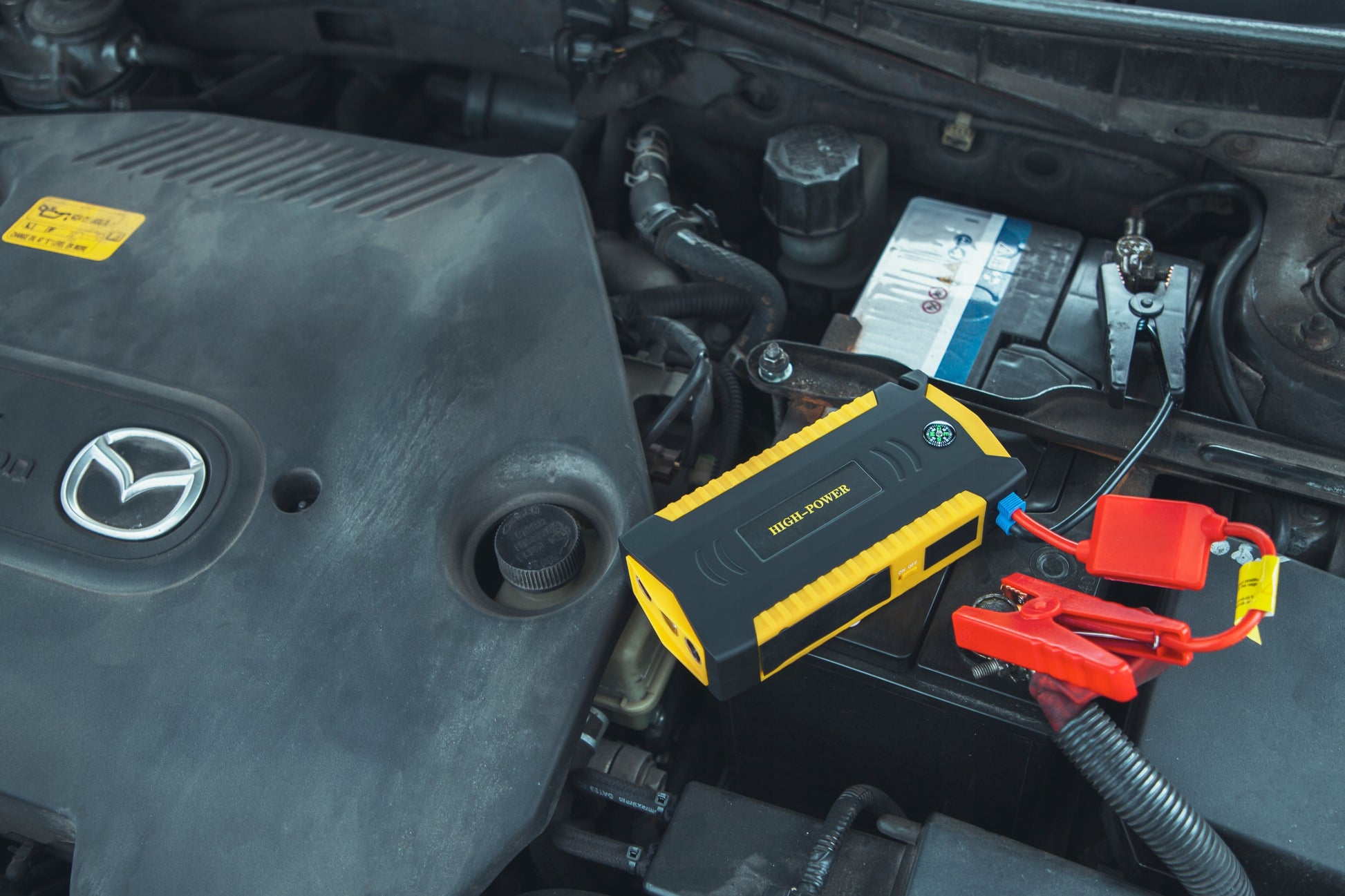 Galingas Powerbank Starteris Boosteris su Kabeliais, Žibintuvėlis, Rinkinys 16800mAh