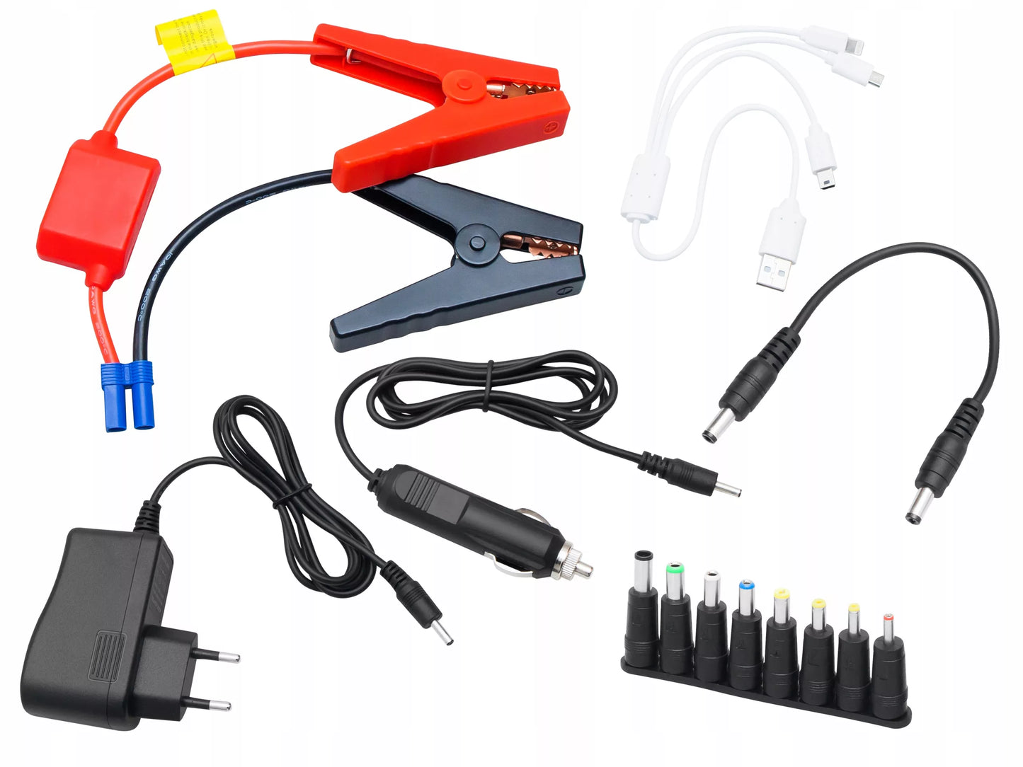 Galingas Powerbank Starteris Boosteris su Kabeliais, Žibintuvėlis, Rinkinys 16800mAh