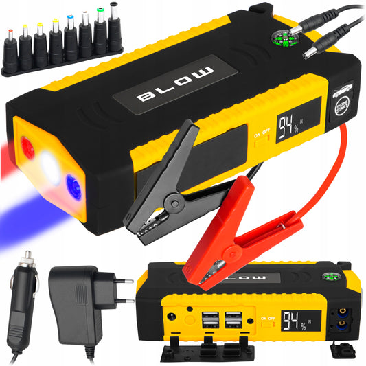 Galingas Powerbank Starteris Boosteris su Kabeliais, Žibintuvėlis, Rinkinys 16800mAh