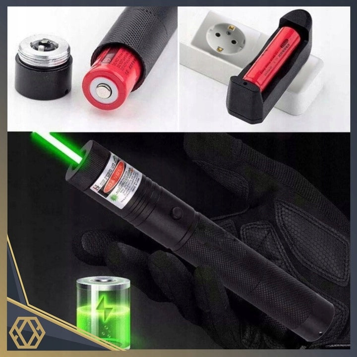 Galingas Žalias Lazerinis Rodiklis ULTRA 90000W Mega Nuotolis 4in1 Lazeris