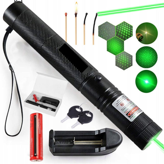 Galingas Žalias Lazerinis Rodiklis ULTRA 90000W Mega Nuotolis 4in1 Lazeris