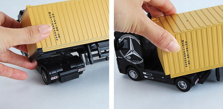 Modelis vilkiko su puspriekabe MERCEDES, mastelis 1:43