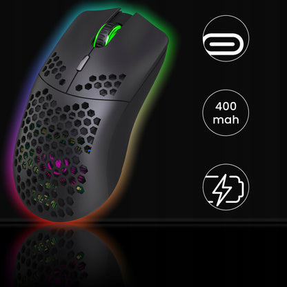 Belaidė žaidimų pelė - RGB