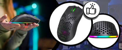 Belaidė žaidimų pelė - RGB