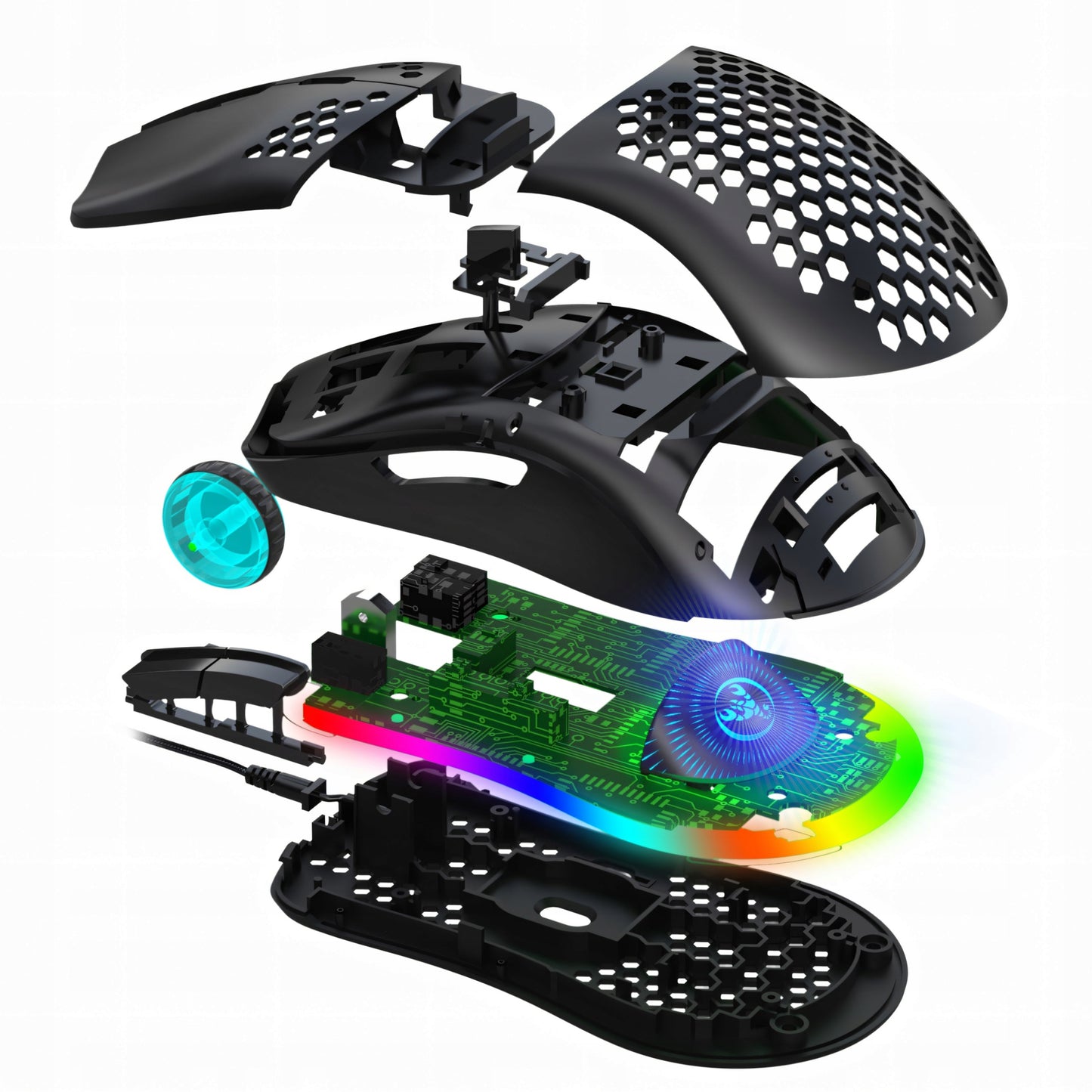 Belaidė žaidimų pelė - RGB