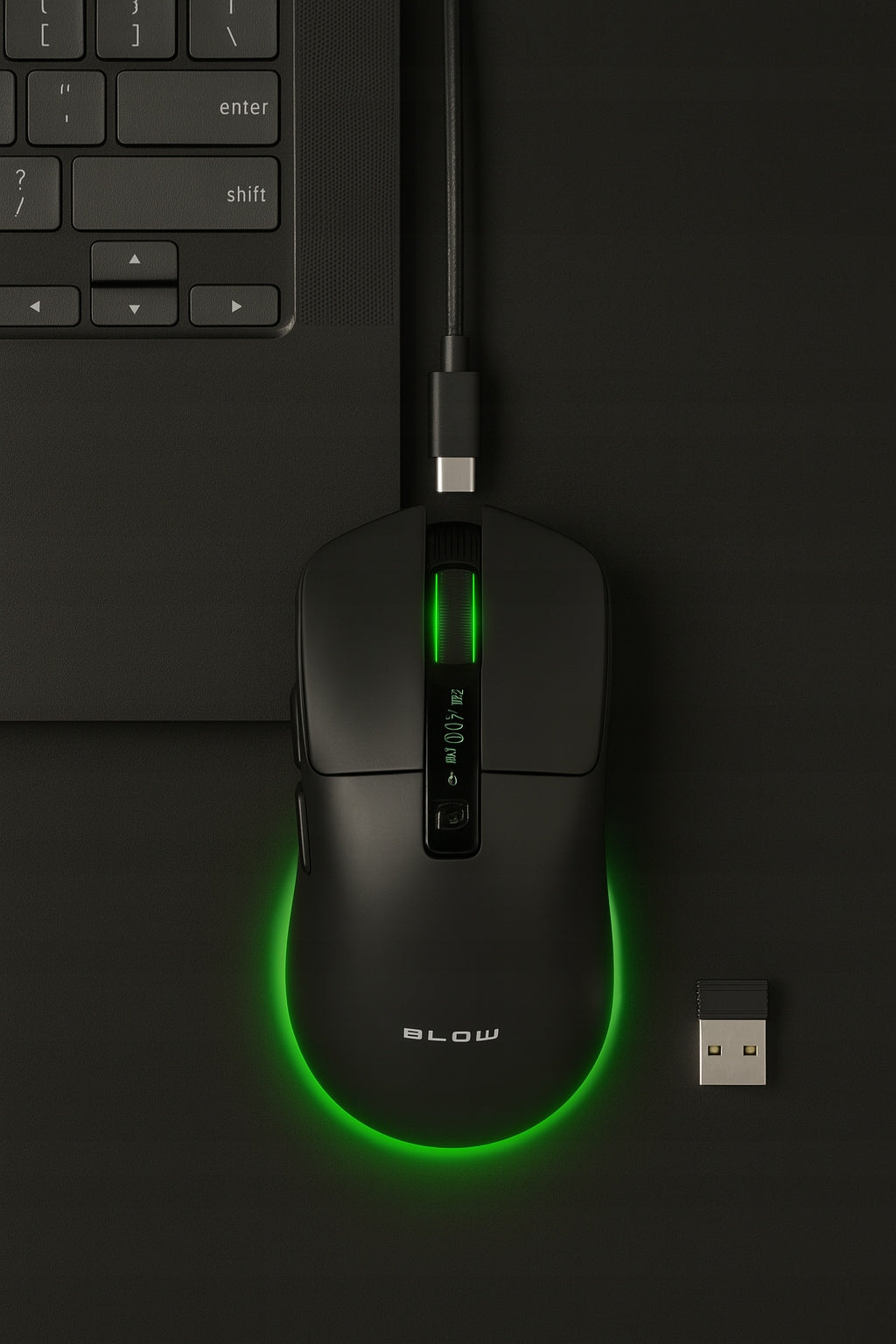 Belaidė Kompiuterinė Optinė Žaidimų Pelė USB Bluetooth 2.4G