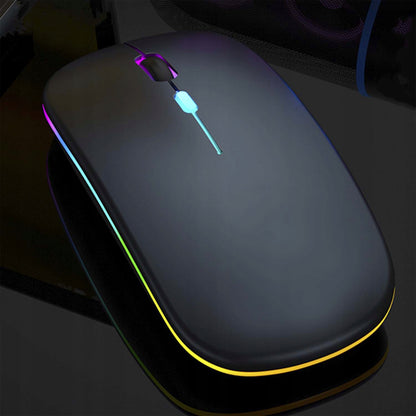 MYSZ Myszka Žaidimų RGB Belaidė 1200 DPI Kompiuteriui / Nešiojamam Kompiuteriui