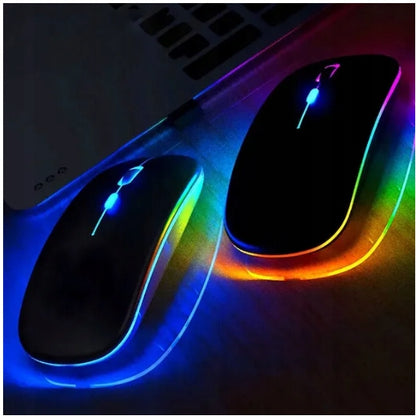 MYSZ Myszka Žaidimų RGB Belaidė 1200 DPI Kompiuteriui / Nešiojamam Kompiuteriui