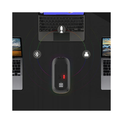 MYSZ Myszka Žaidimų RGB Belaidė 1200 DPI Kompiuteriui / Nešiojamam Kompiuteriui